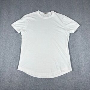 Buck Mason T Shirt S Men's White Short Sleeve Casual Basic Tee 100% Cotton USA